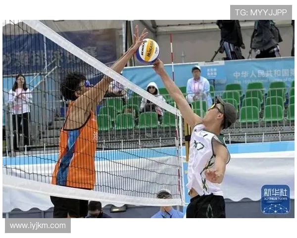 全运会沙滩排球赛场福建海南联手出击强势夺得小组赛首场胜利